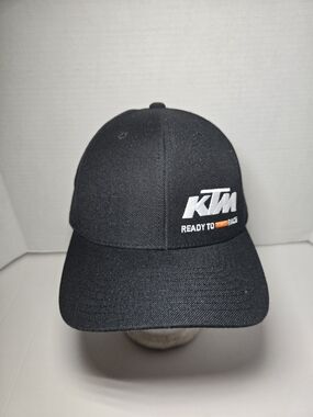 KTM Black 'Ready to Race' Embroidered Baseball Cap